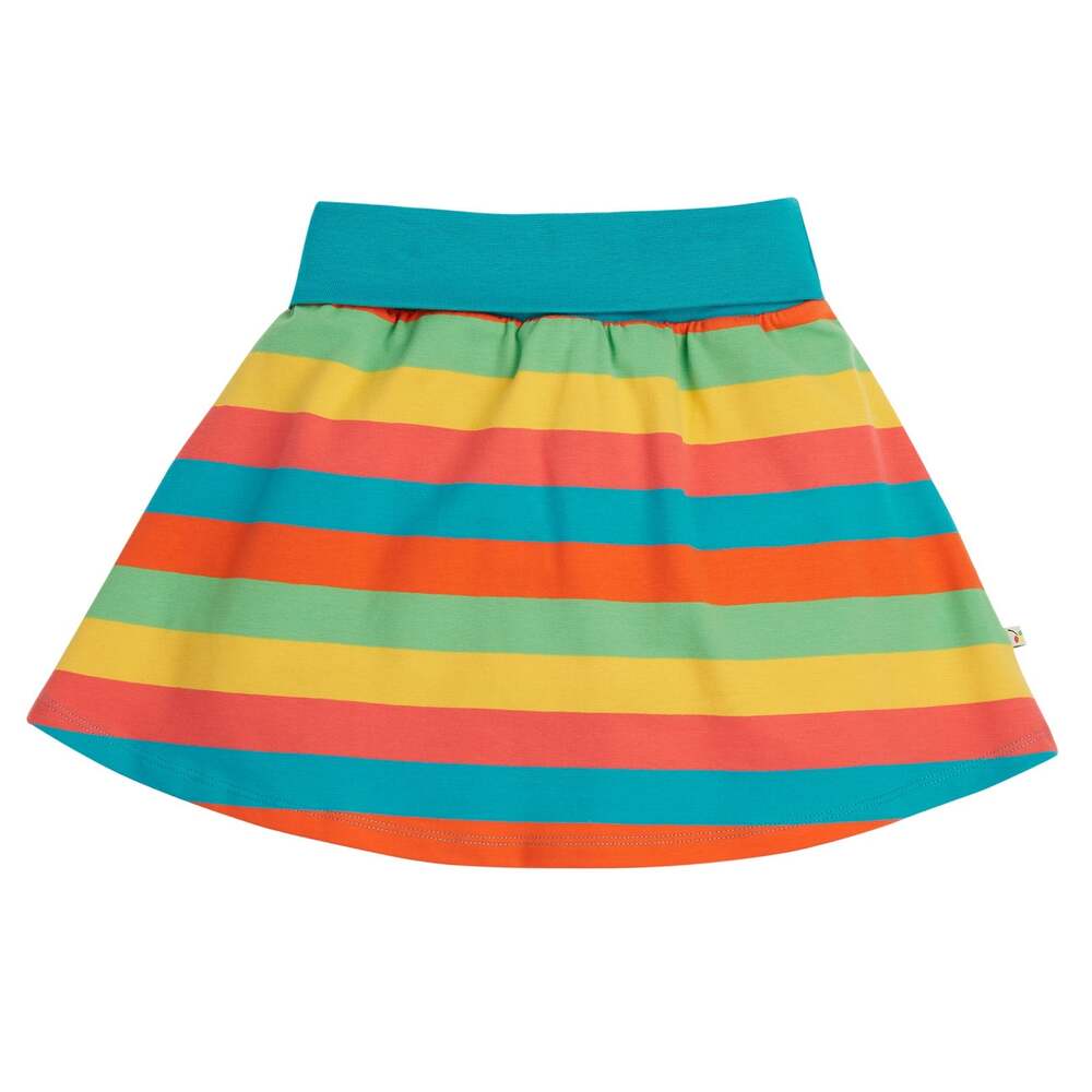 Frugi Organic Cotton Skort - Rainbow Stripe: Size 18-24M